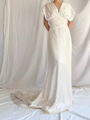 Vintage Romona Keveza Silk Charmeuse Gown - XS