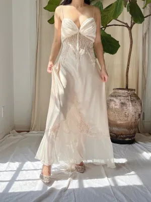 Vintage Satin Slip Dress - M