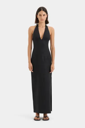 Violet Halter Midi Dress