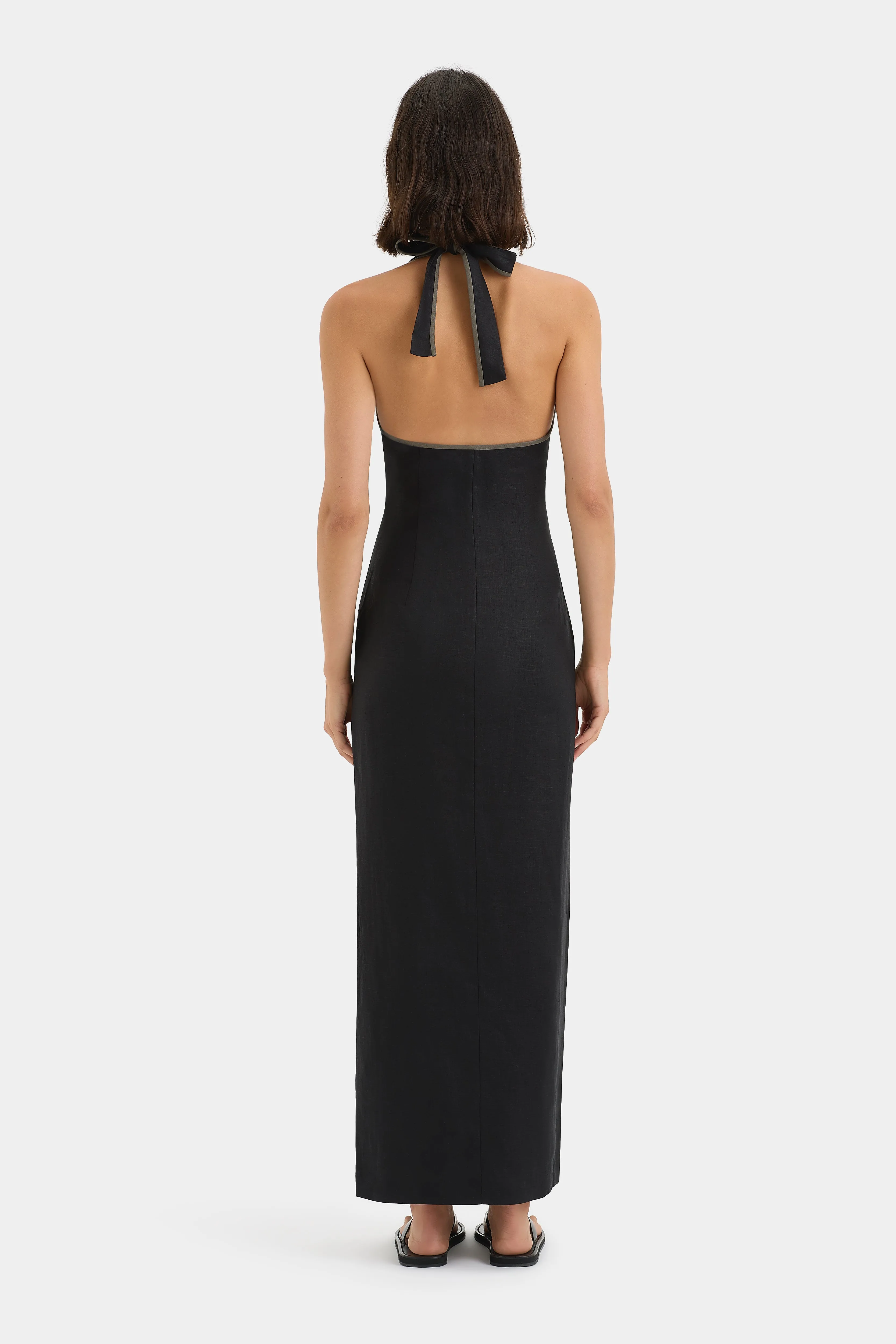 Violet Halter Midi Dress