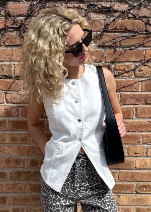 Wesley Top - Brilliant White