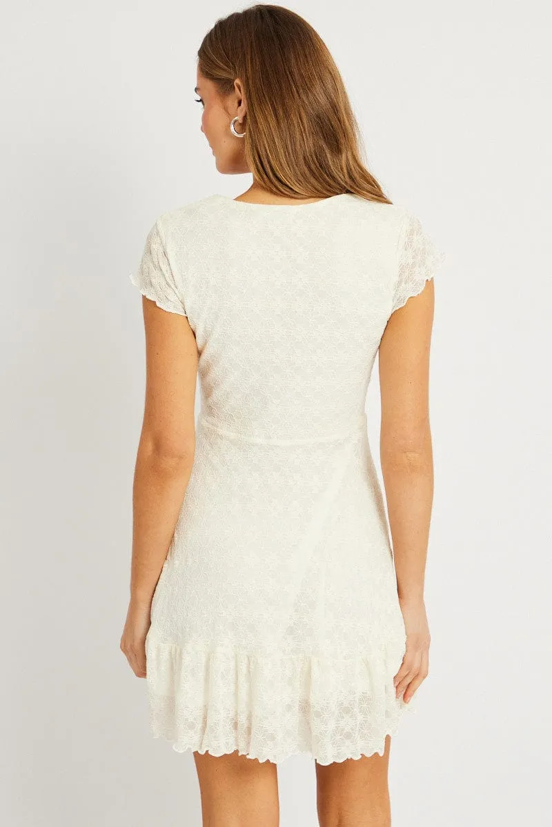 White Mini Dress Lace