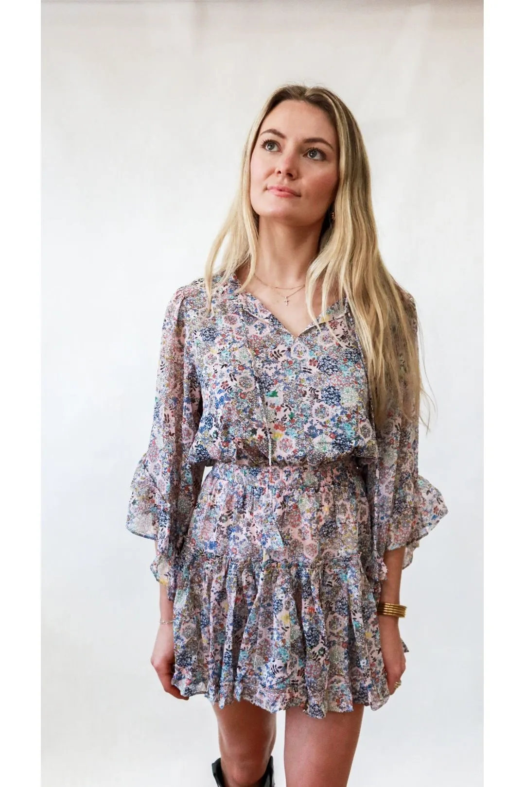 Wildflower Whisper Chiffon Dress
