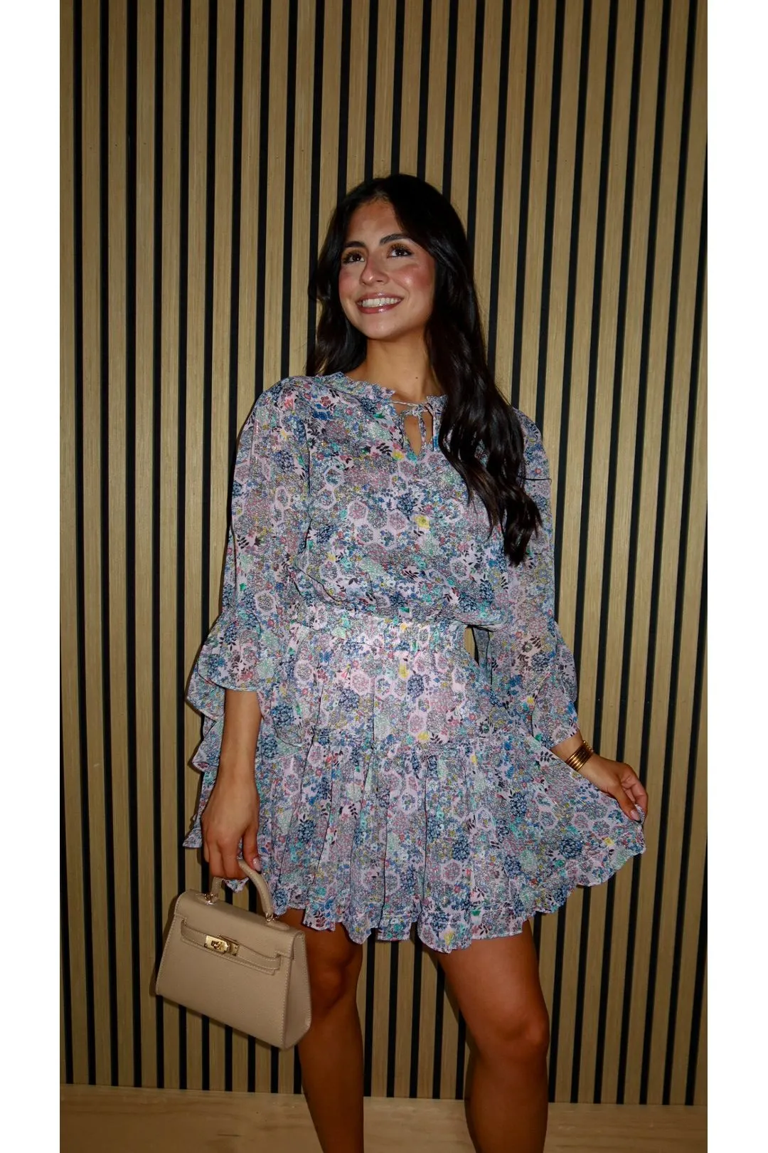 Wildflower Whisper Chiffon Dress