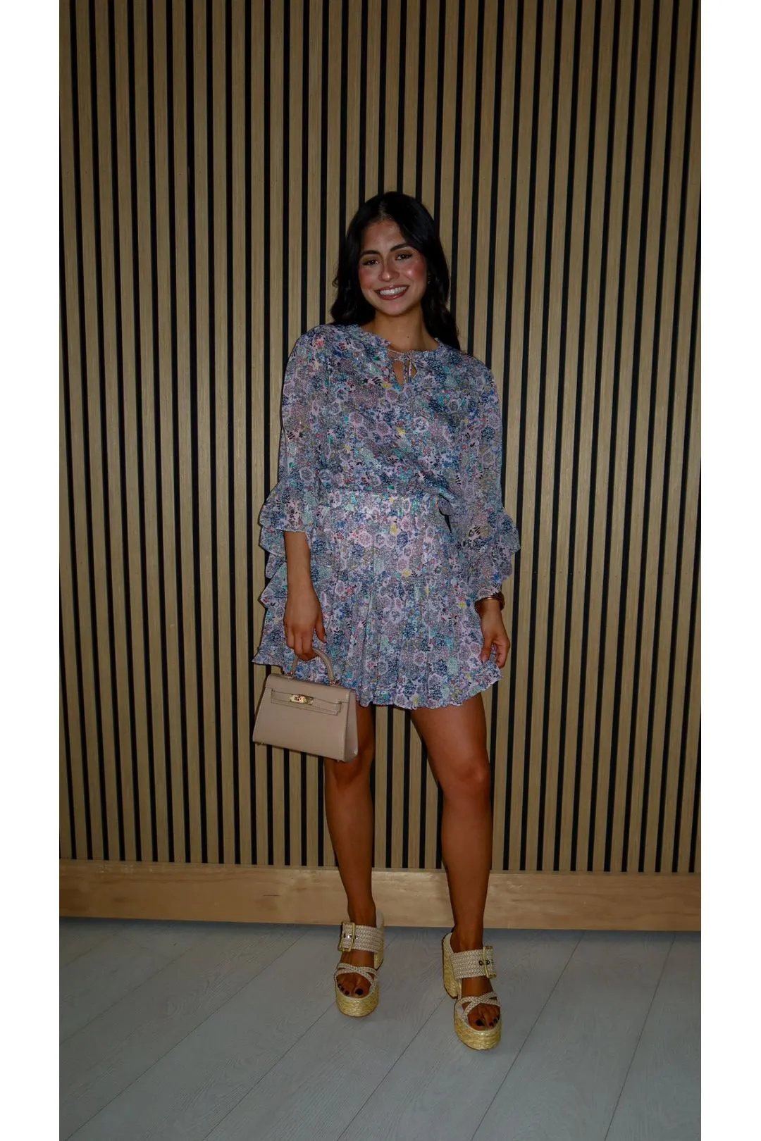 Wildflower Whisper Chiffon Dress