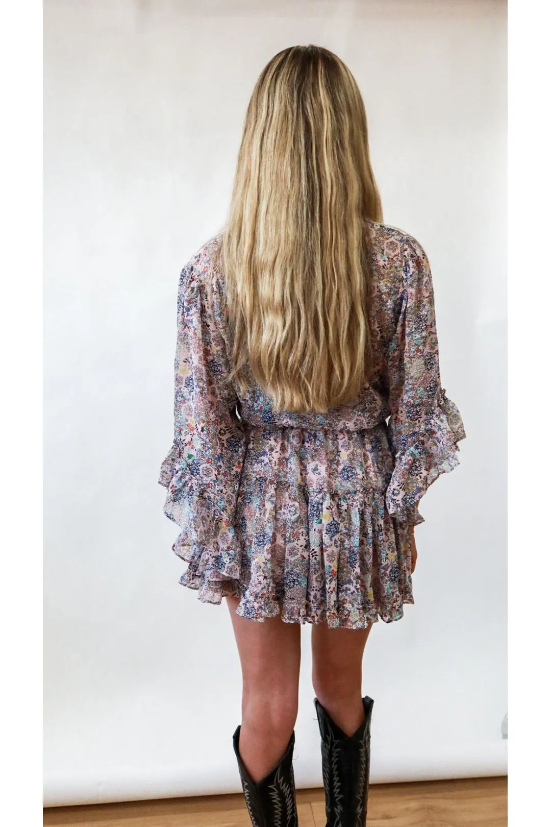 Wildflower Whisper Chiffon Dress
