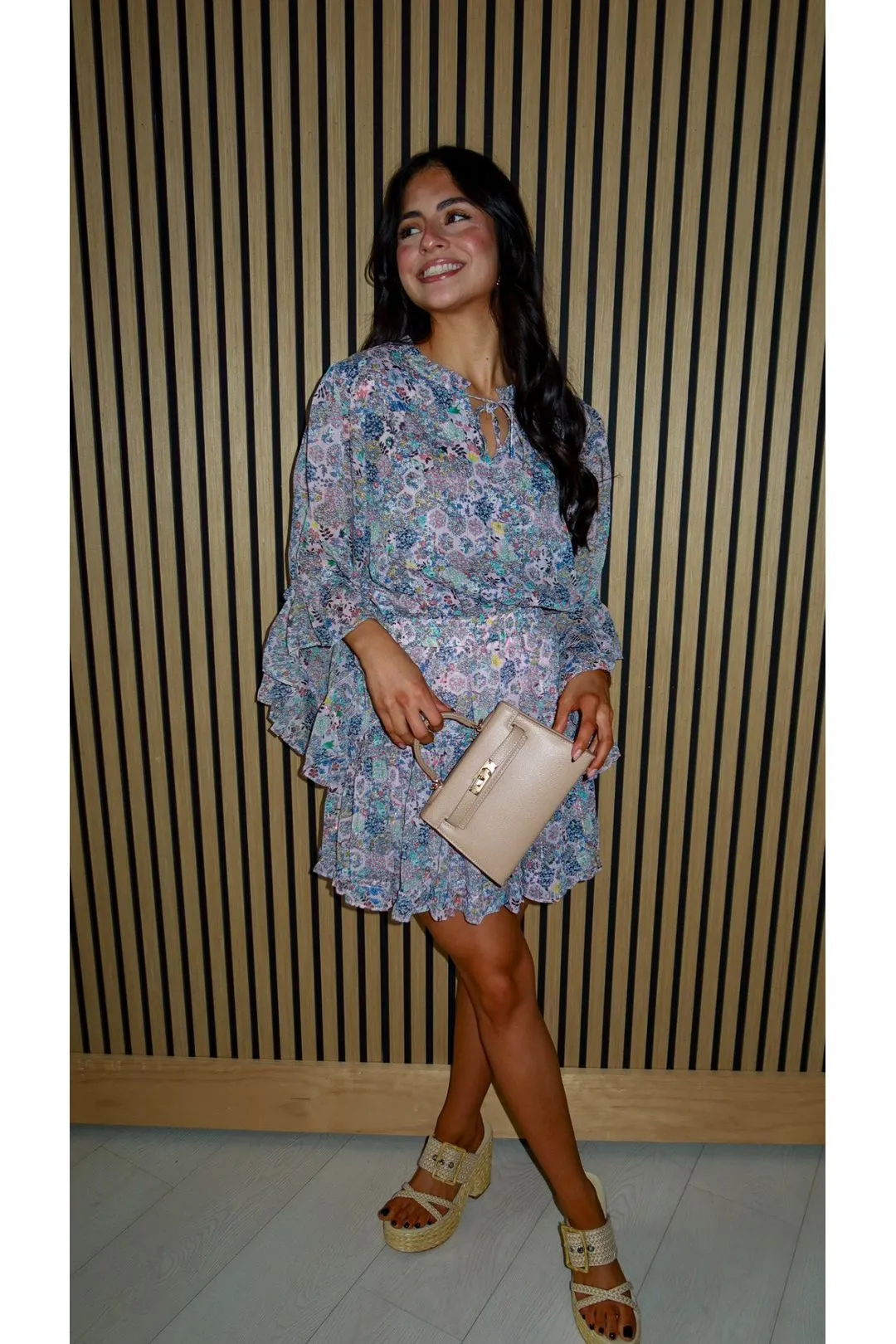 Wildflower Whisper Chiffon Dress