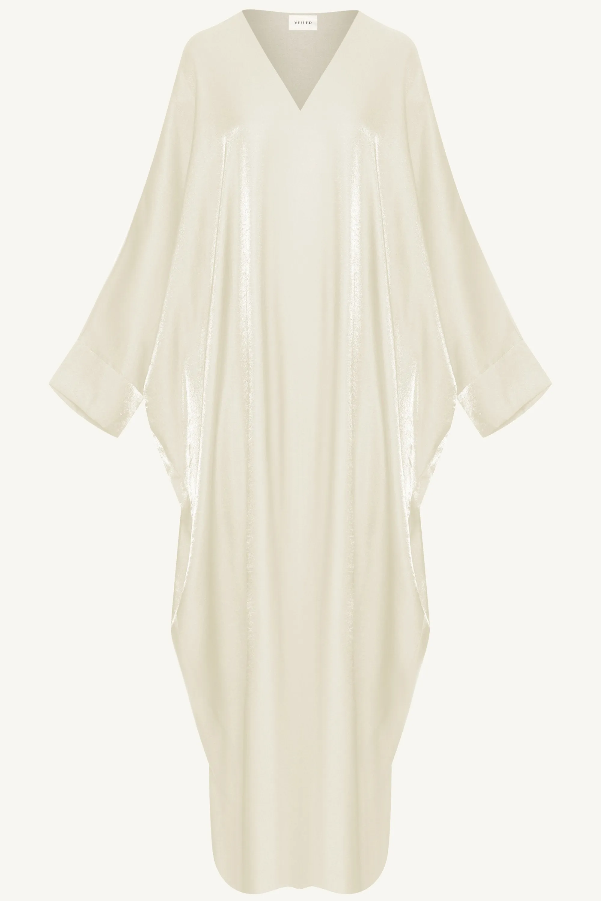 Zara Satin Open Abaya - Moonlight